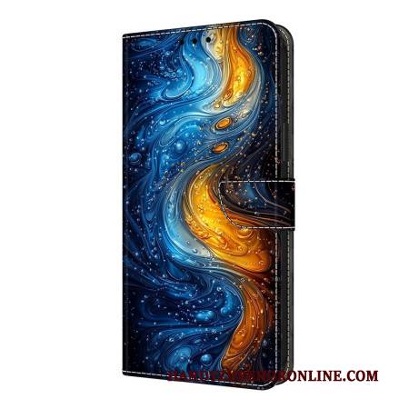 Lederhüllen Für Xiaomi Redmi Note 14 Pro 4g Flüssiges Muster