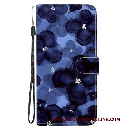 Lederhüllen Für Xiaomi Redmi Note 15 5g Blaue Blumen