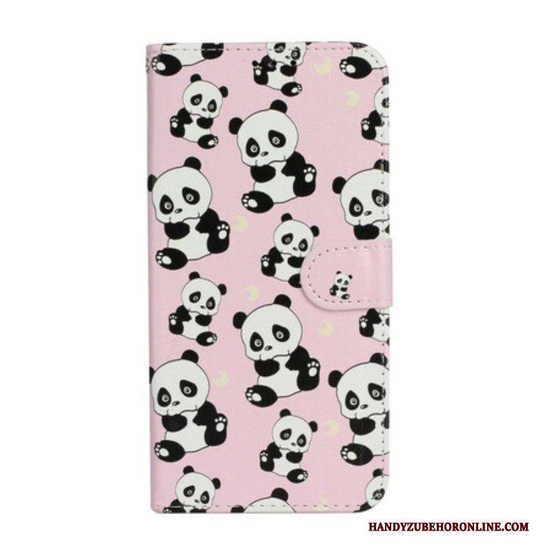 Lederhüllen Für iPhone 13 Mini Mehrere Pandas