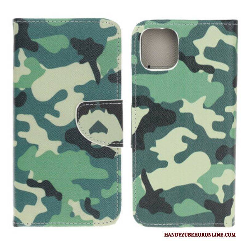 Lederhüllen Für iPhone 13 Mini Militärische Tarnung