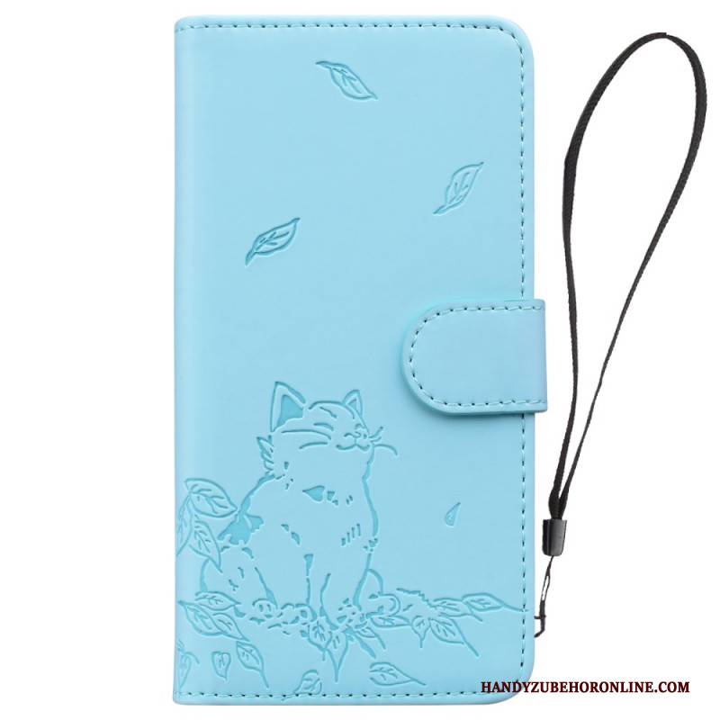 Lederhüllen Google Pixel 10 / 10 Pro Handyhülle Katzenmuster