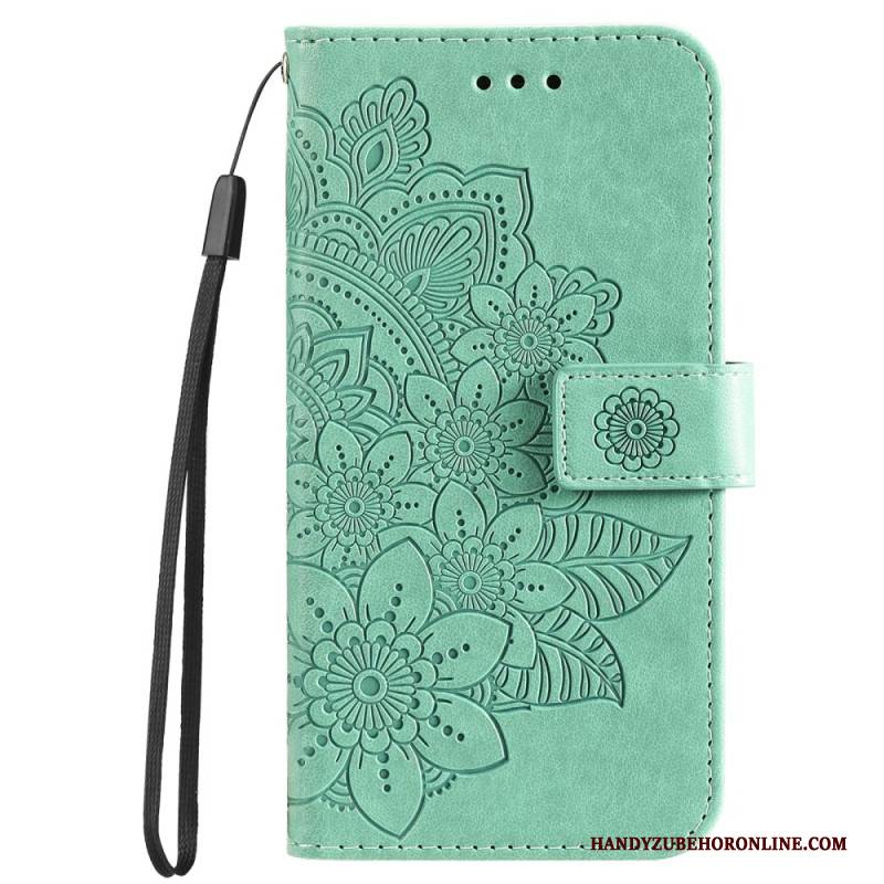 Lederhüllen Google Pixel 10 / 10 Pro Handyhülle Mandala-imitation Mit Riemen