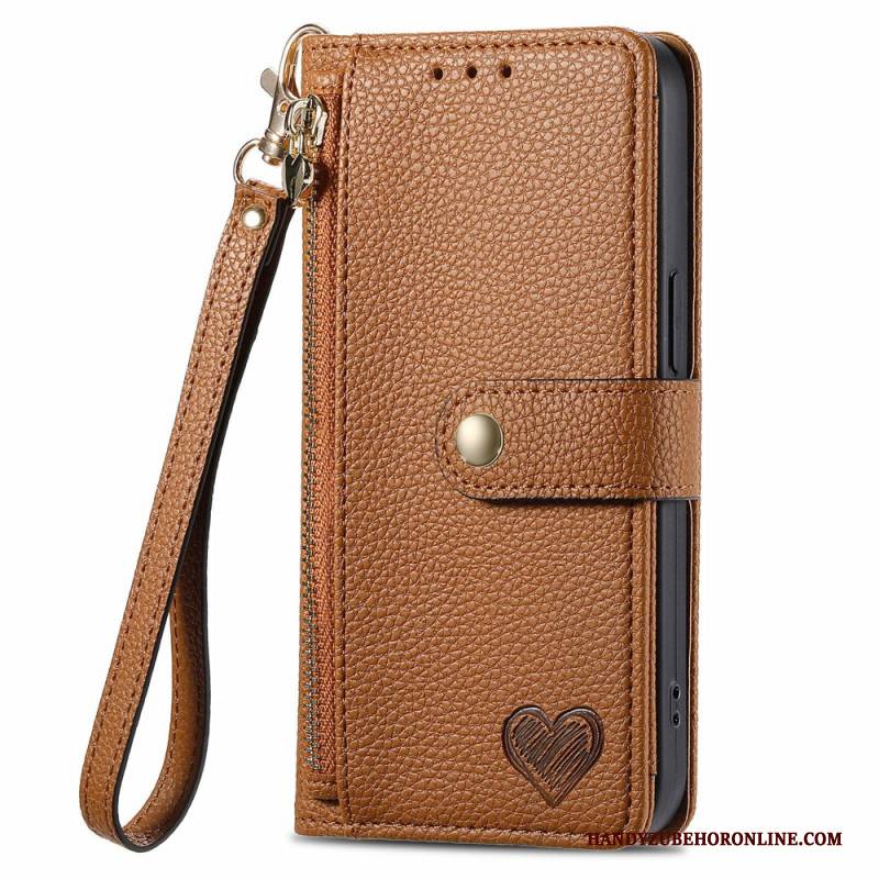 Lederhüllen Google Pixel 10 / 10 Pro Handyhülle Rfid-schutz Mit Herzdesign