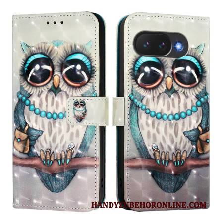 Lederhüllen Google Pixel 10a Graue Eule