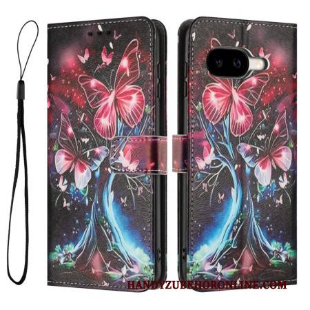 Lederhüllen Google Pixel 10a Handyhülle Schmetterlingsbaum