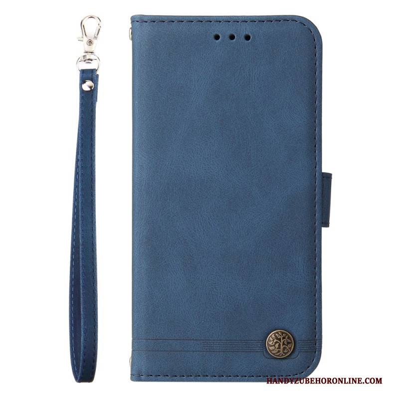 Lederhüllen Huawei Nova 13 Handyhülle Vintage-nieten Und -riemen