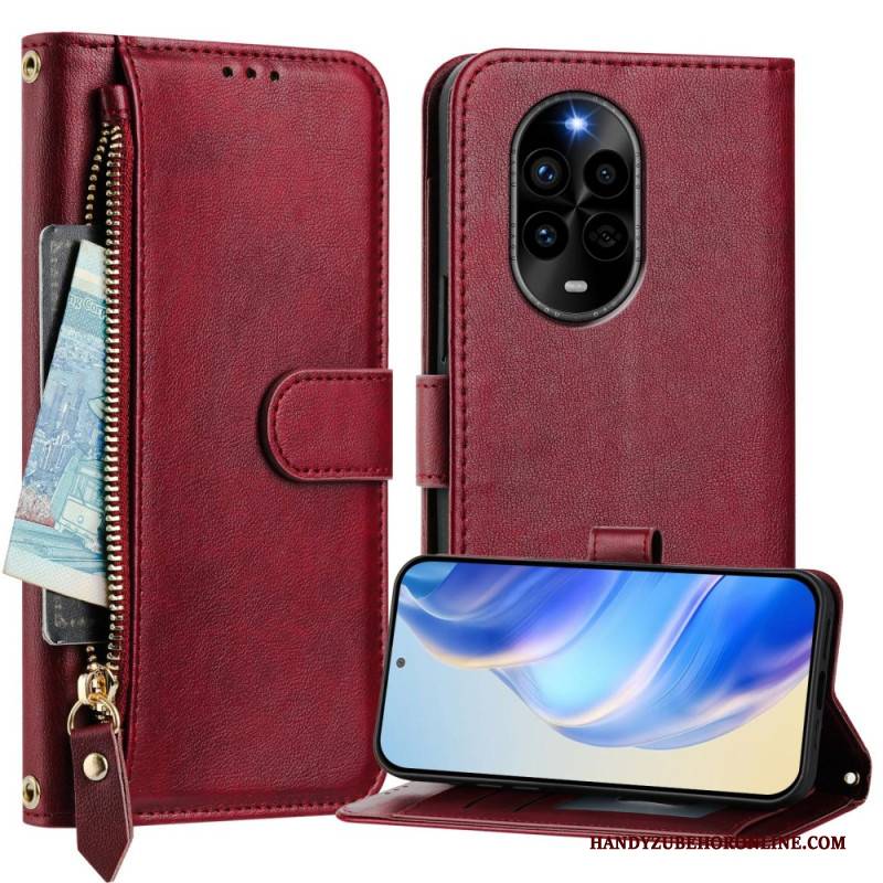 Lederhüllen Huawei Nova 13 Pro Geldbörse Mit Reißverschluss