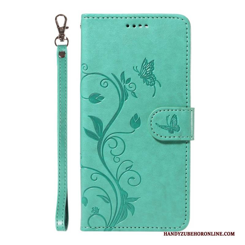 Lederhüllen Oneplus 13r Armband Mit Blumenmuster