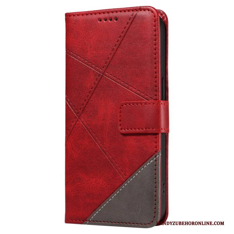 Lederhüllen Oneplus Nord 4 Geometrische Linien