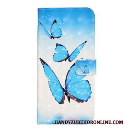 Lederhüllen Oneplus Nord 4 Handyhülle Drei Schmetterlinge