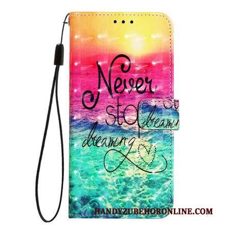 Lederhüllen Oneplus Nord 4 Handyhülle Niemals Aufhören Träumen