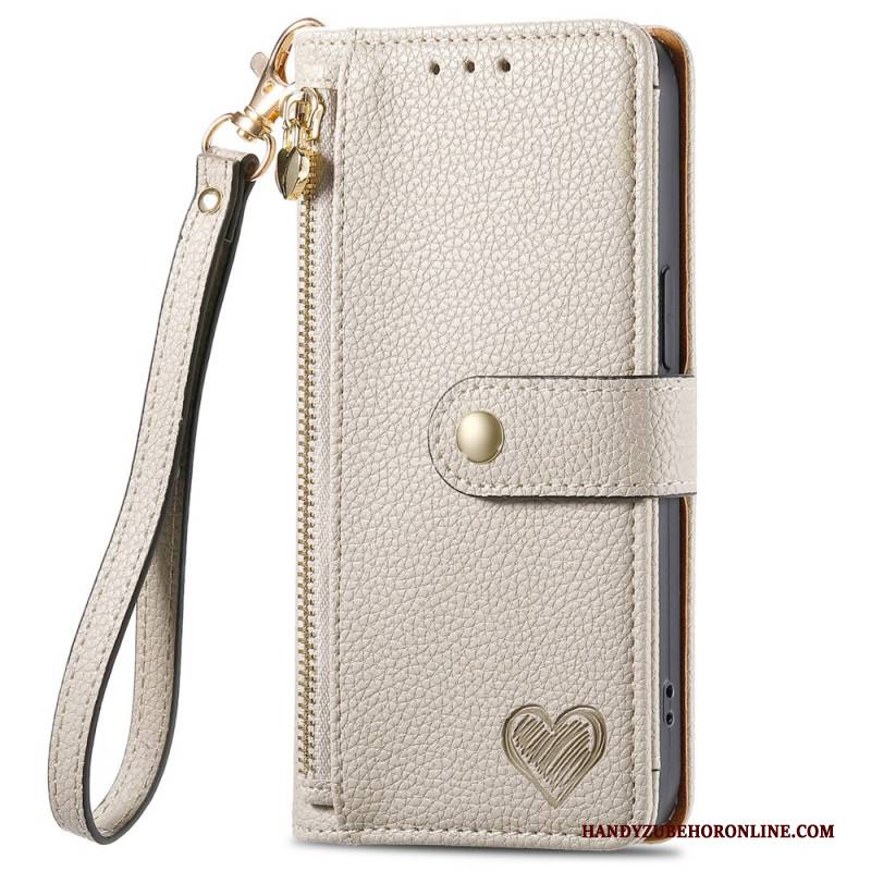 Lederhüllen Oneplus Nord 4 Rfid-schutzgeldbörse In Herzform