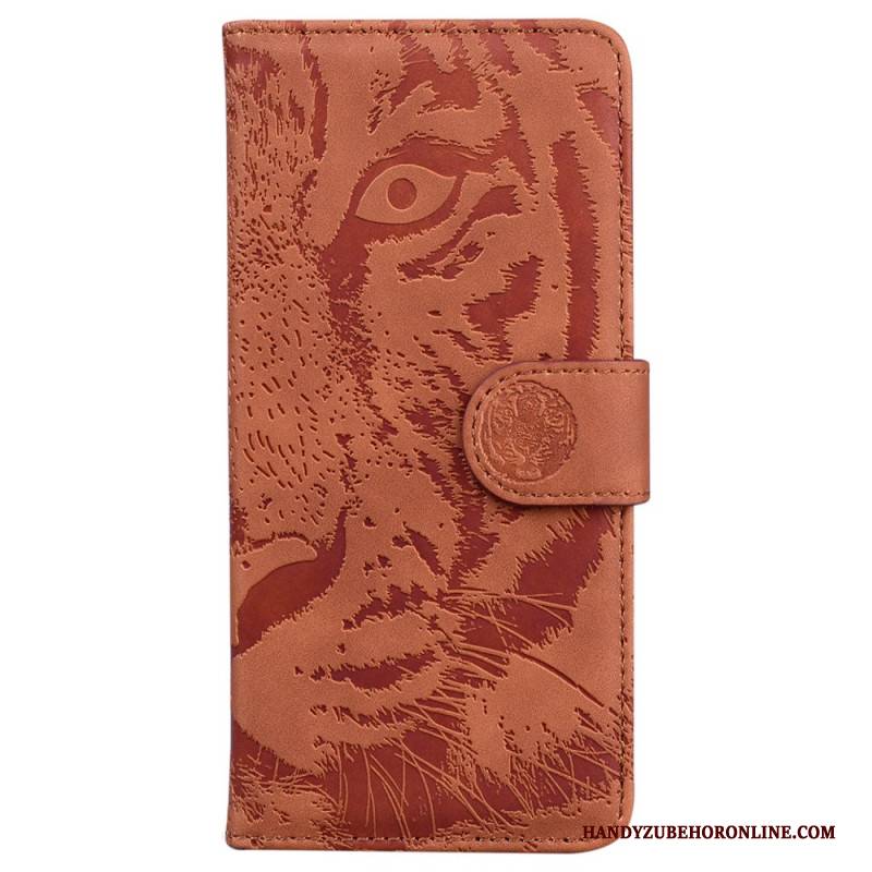 Lederhüllen Oneplus Nord 5 Tigerprint