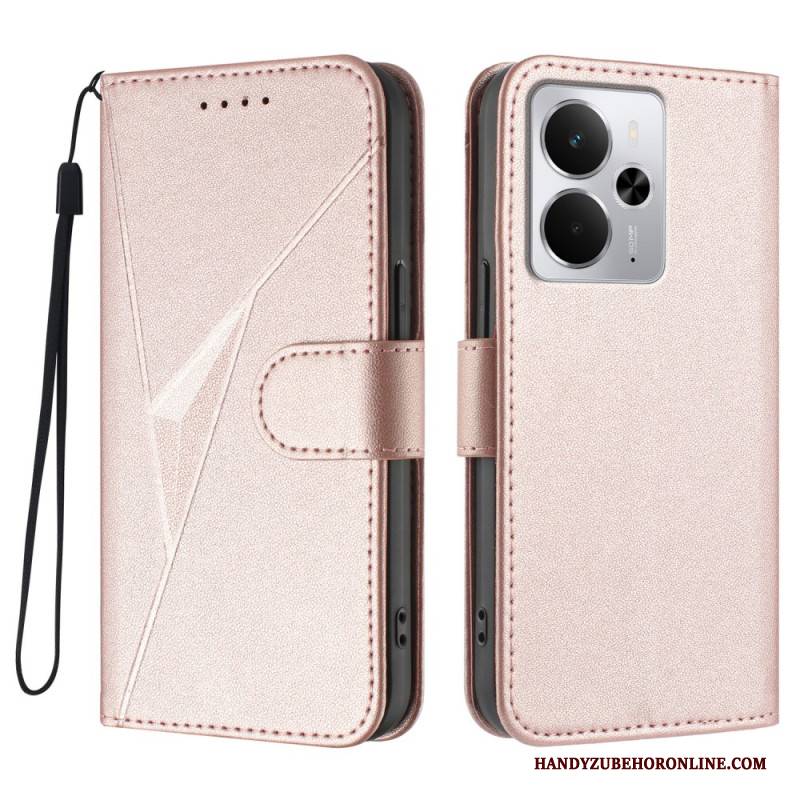 Lederhüllen Realme 14 5g Dreiecksmuster