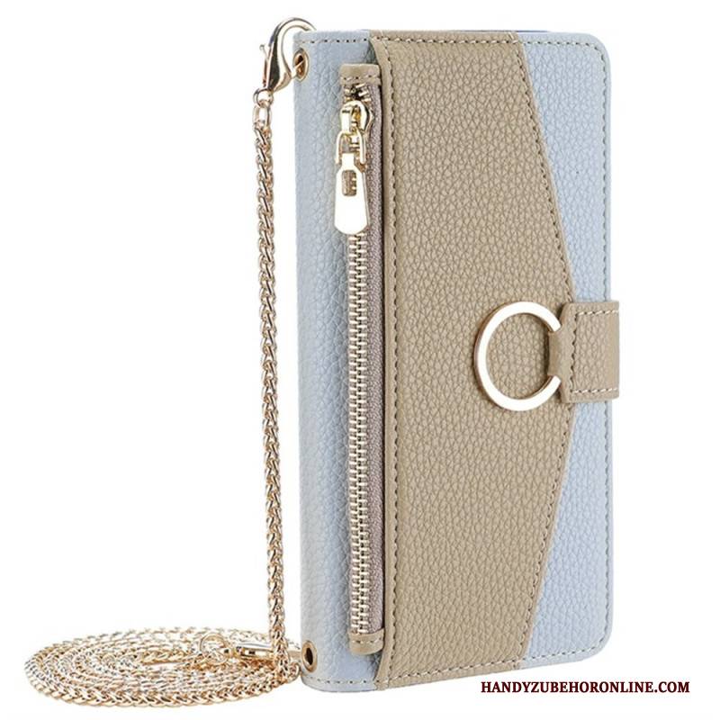 Lederhüllen Realme 14 5g Spiegel Und Kette