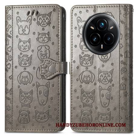 Lederhüllen Realme 14 Pro Plus 5g Handyhülle Tiermotive