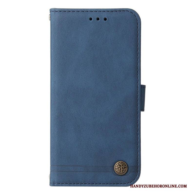 Lederhüllen Realme 14 Pro Plus 5g Handyhülle Vintage-effekt Mit Niete