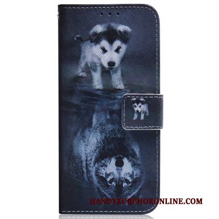 Lederhüllen Realme C53 Welpe Traum