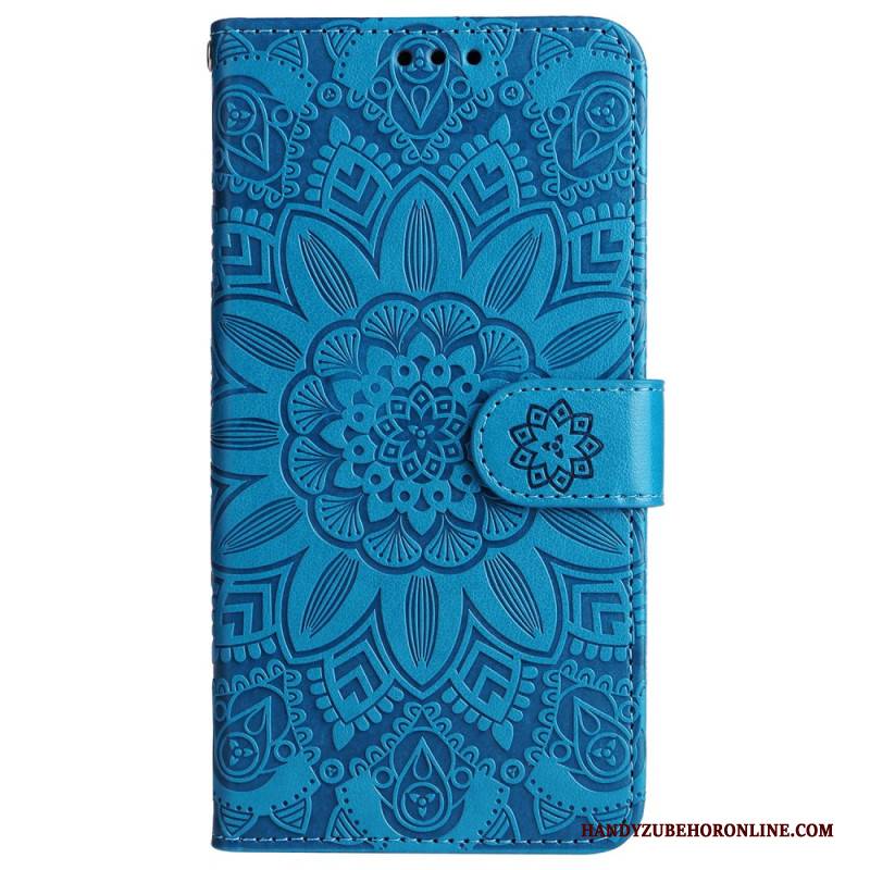 Lederhüllen Realme C55 Handyhülle Armband Mit Sonnenblumenmuster