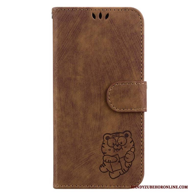 Lederhüllen Realme C55 Niedlicher Tiger