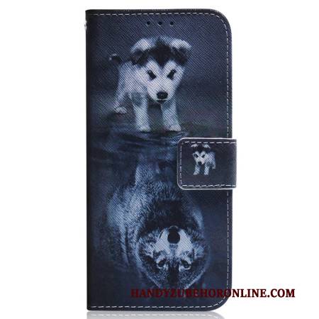 Lederhüllen Realme C55 Welpentraum