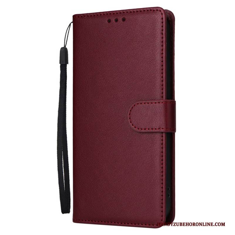 Lederhüllen Realme C61 Glattes Kunstleder