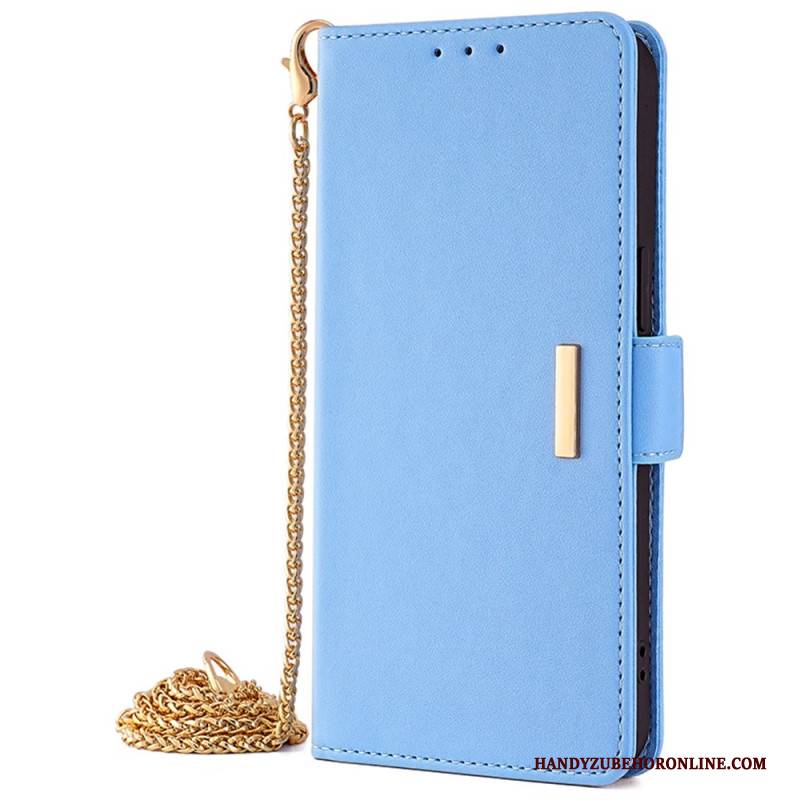 Lederhüllen Realme C67 Goldkette