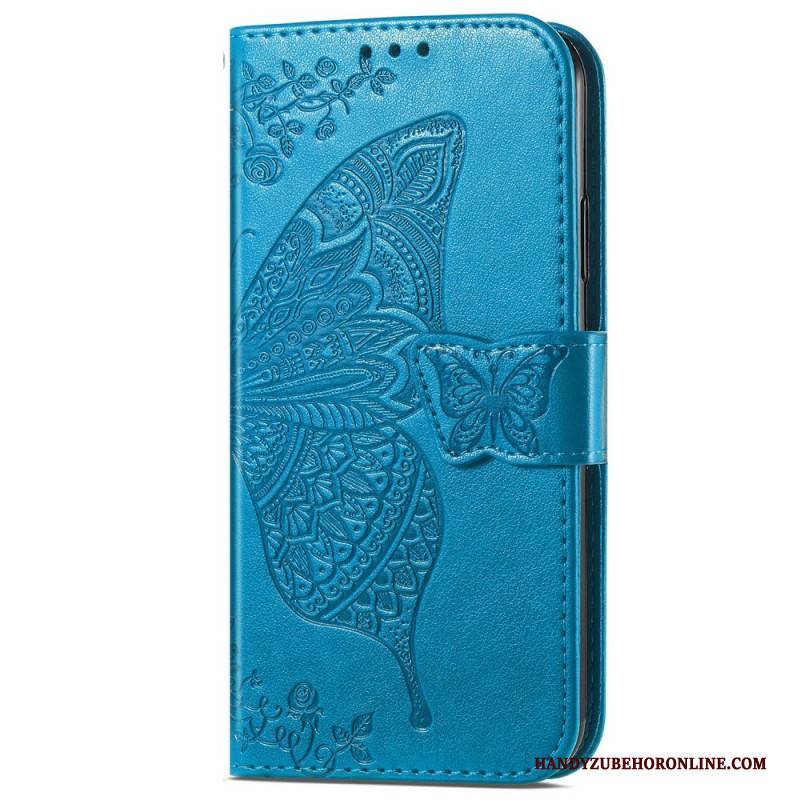 Lederhüllen Realme Note 60 Handyhülle Barocker Schmetterling