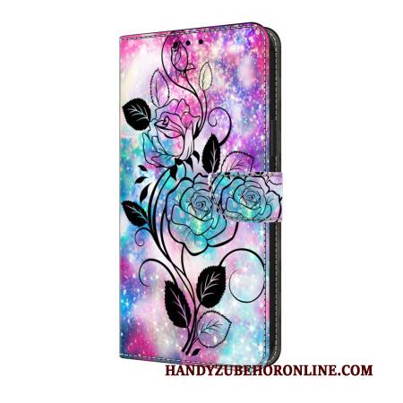 Lederhüllen Samsung Galaxy A17 4g / 5g Blumenskizze