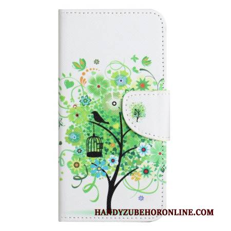 Lederhüllen Samsung Galaxy A17 4g / 5g Handyhülle Grüner Baum