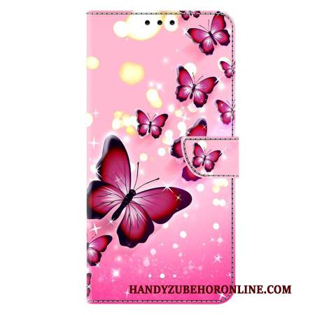 Lederhüllen Samsung Galaxy A17 4g / 5g Handyhülle Rosenfalter