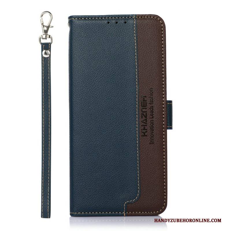 Lederhüllen Samsung Galaxy A17 4g / 5g Zweifarbiges Khaznek