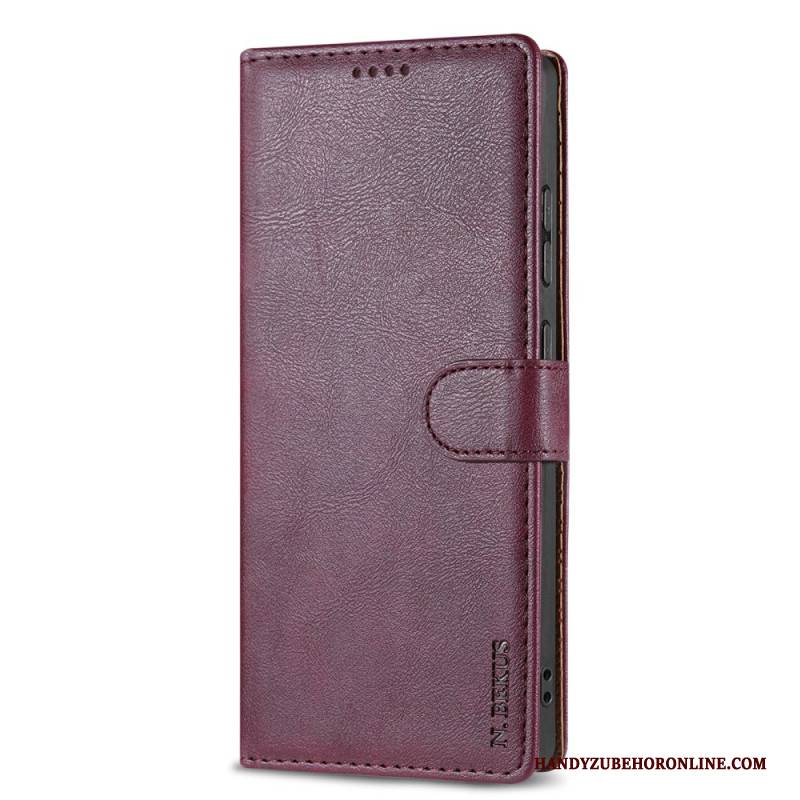 Lederhüllen Samsung Galaxy S25 5g Edge N.bekus Vintage-stil