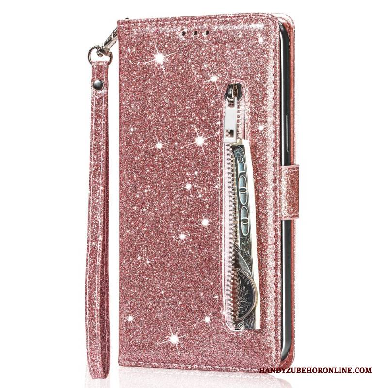 Lederhüllen Samsung Galaxy S25 5g Pailletten-münzbörse