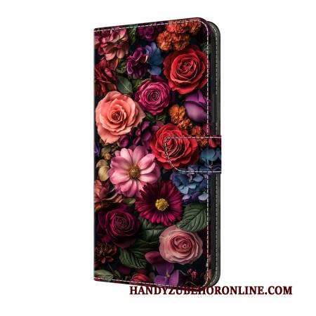 Lederhüllen Samsung Galaxy S25 Fe Handyhülle Blumen