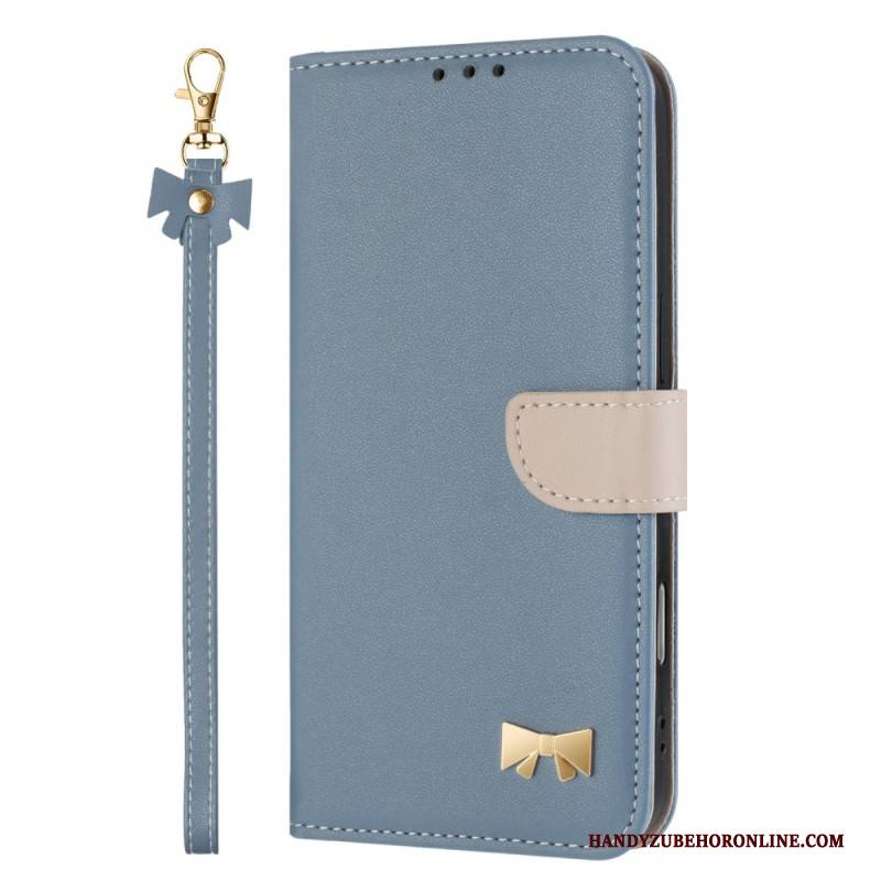 Lederhüllen Samsung Galaxy S25 Fe Handyhülle Dekorative Schleife