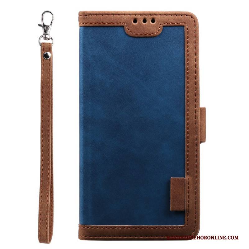 Lederhüllen Samsung Galaxy S25 Fe Handyhülle Rfid-geldbörse Mit Riemen