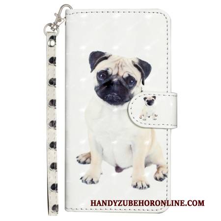 Lederhüllen Samsung Galaxy S25 Fe Hund Mit Umhängeband