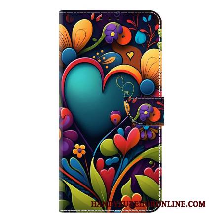 Lederhüllen Samsung Galaxy S25 Plus 5g Gemaltes Herz