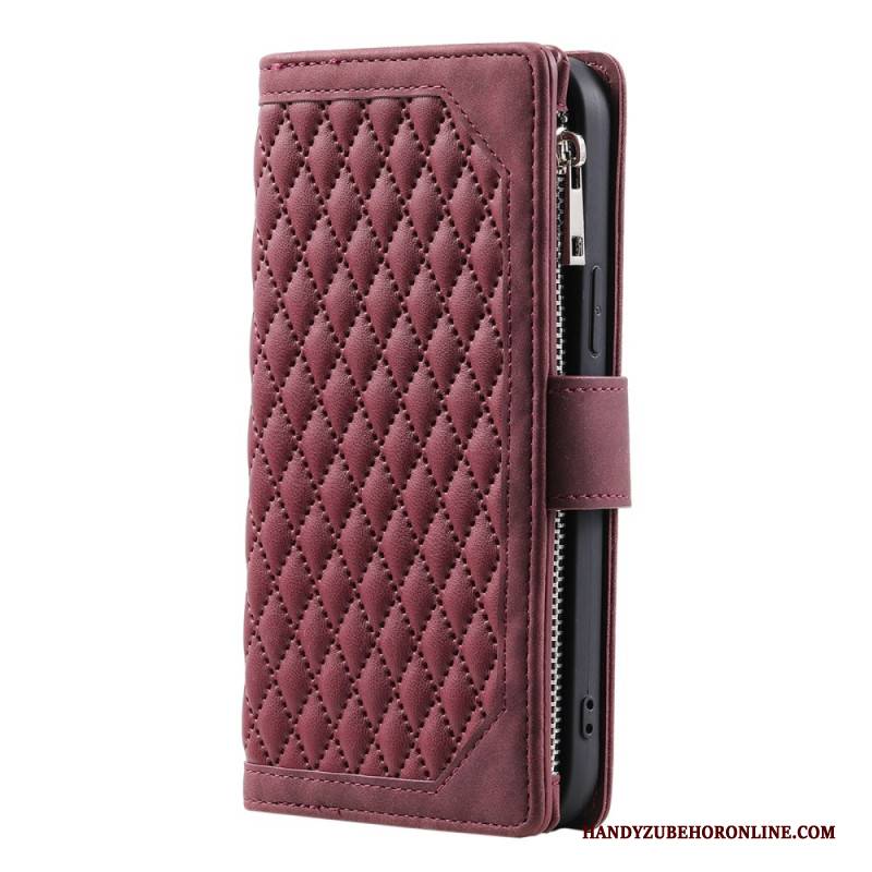 Lederhüllen Samsung Galaxy S25 Plus 5g Gesteppte Geldbörse