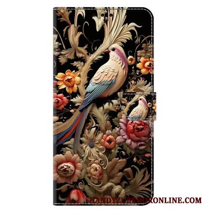 Lederhüllen Samsung Galaxy S25 Plus 5g Handyhülle Blumen Und Vögel