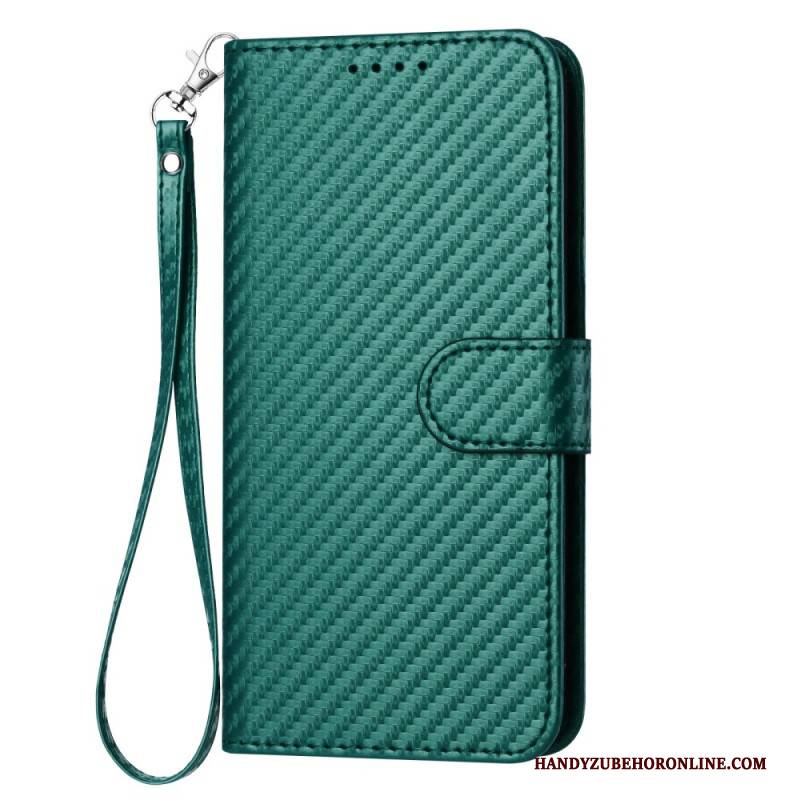 Lederhüllen Samsung Galaxy S25 Plus 5g Handyhülle Carbonfaser Mit Riemen