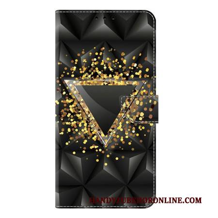 Lederhüllen Samsung Galaxy S25 Plus 5g Handyhülle Goldenes Dreieck