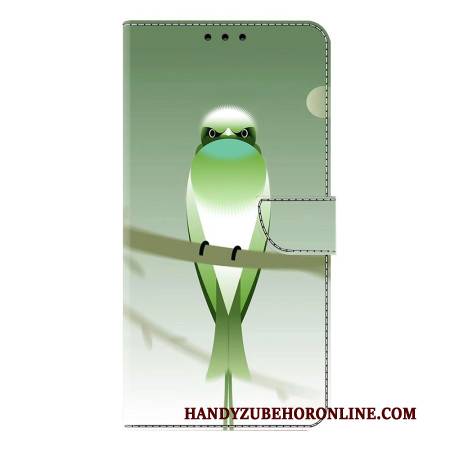 Lederhüllen Samsung Galaxy S25 Plus 5g Handyhülle Grüner Vogel
