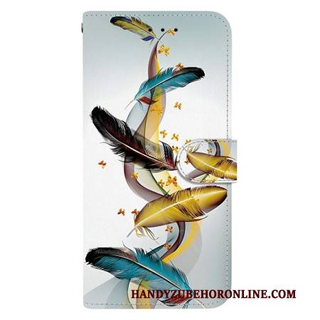 Lederhüllen Samsung Galaxy S26 Handyhülle Federn