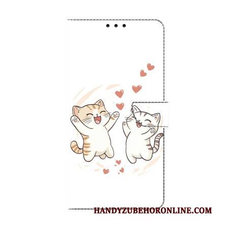 Lederhüllen Samsung Galaxy S26 Handyhülle Katzenliebe