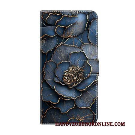 Lederhüllen Samsung Galaxy S26 Plus Blaue Pfingstrose