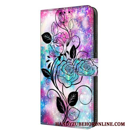 Lederhüllen Samsung Galaxy S26 Plus Gezeichnete Rose