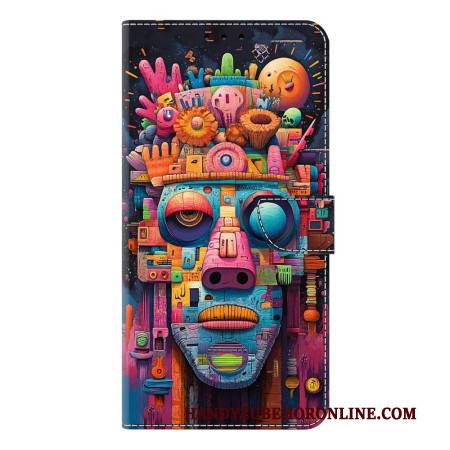 Lederhüllen Samsung Galaxy S26 Plus Graffiti-porträt