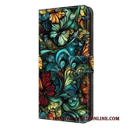 Lederhüllen Samsung Galaxy S26 Plus Handyhülle Aquarellblumen Und -pflanzen